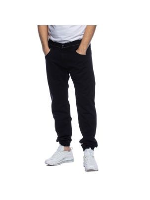 Spodnie MASS Denim jogger Sneaker Fit Base - czarne 