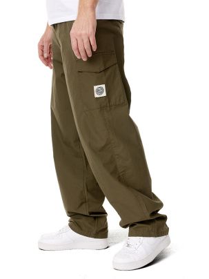 Spodnie MASS Denim Pants Army Baggy Fit - khaki 