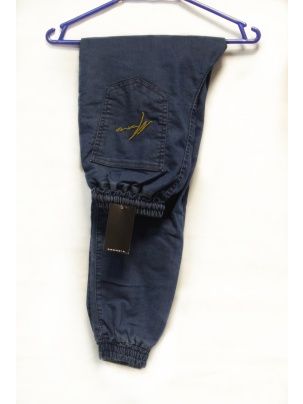 Spodnie Moro Sport Jeans Jogger Big Paris Pocket jasny granat