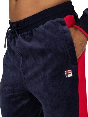 Spodnie welurowe Fila silvano Navy, red, white