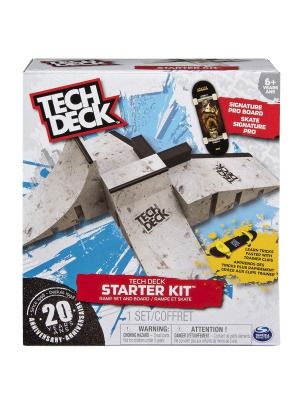 Tech Deck Fingerboard Starter Kit Ramp Set and Board Tech Deck 